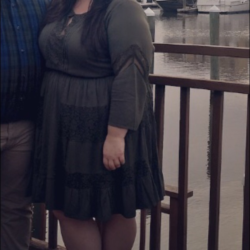 Olive green Torrid dress